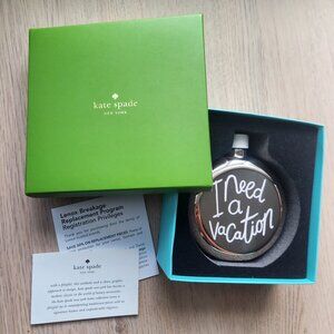 Brand New - Kate Spade I Need A Vacation Flask